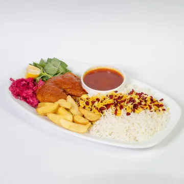 زرشک پلو با مرغ