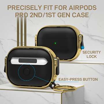Maxjoy AirPods Pro Case with Lock - Cute & Durable