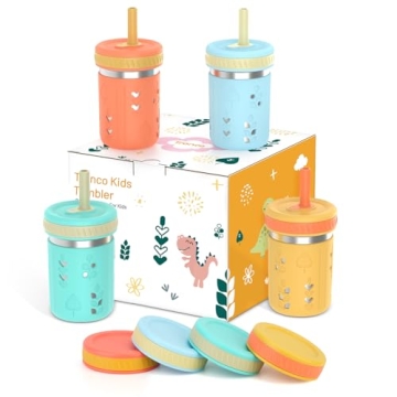 Tronco Stainless Steel Sippy Cups - Vibrant and Spill-Proof for Kids