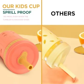 Tronco Stainless Steel Sippy Toddler Cups for Kids