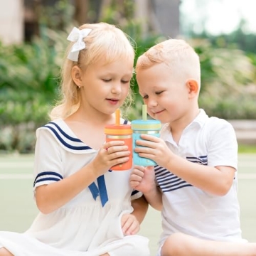 Tronco Stainless Steel Sippy Toddler Cups for Kids