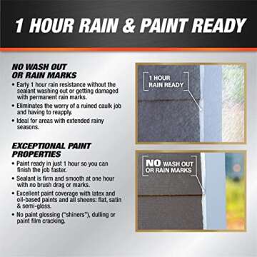 DAP DYNAFLEX Ultra 7079818215 Advanced Exterior Sealant, Iron Gray, 40 to 100 deg F, 10.1 oz Cartridge