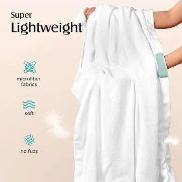 YFONG Large Microfiber Hair Towel Wrap for Women Wet Curly, Long, Thick Hair, Ultra-Absorbent Quick Dry Hair Towel, Anti Frizz Hair Turban with Elastic Band