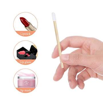 100pcs Eco-Friendly Bamboo Lip Gloss Applicators