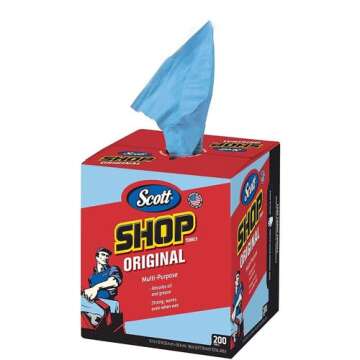 All States Ag Parts Parts A.S.A.P. Scott Blue Shop Towels in a Box - 200 Sheets