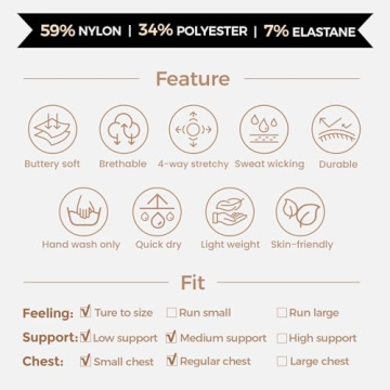 Aoxjox Women's Vital Workout Seamless Crop Top Red