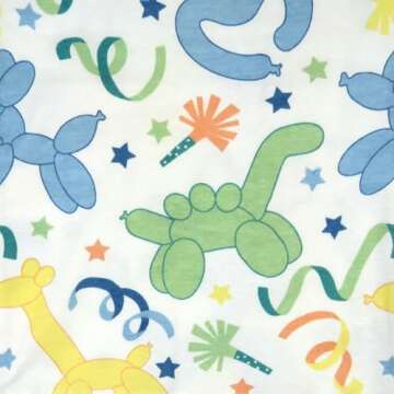 HonestBaby 2-Piece Pajamas Sleepwear PJs 100% Organic Cotton for Baby, Toddler, Kids, Boy, Birthday Bash Blue