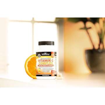 Vitamin C Complex Supplement with Rose Hips & Zinc Capsules
