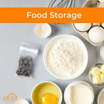 SNL Quality Zipper Lock Reclosable 2x3 Plastic Bags - 1,000 Count