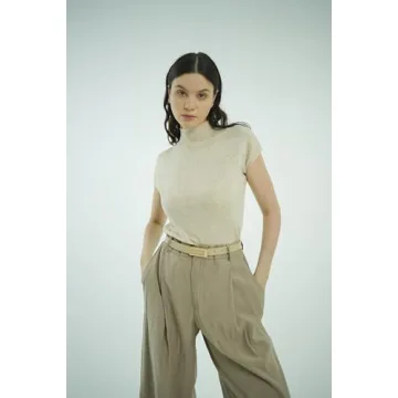 YooAi Women's Leather Skinny Belt Gold Buckle Fashion