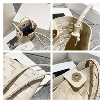 ONE2MAY Woven Crossbody Phone Bag Stylish Lightweight