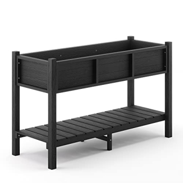 LUE BONA Raised Garden Bed with Tools - Weather Resistant Elevated Planter