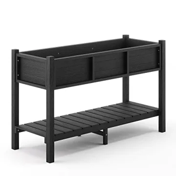 LUE BONA Raised Garden Bed with Tools - Weather Resistant Elevated Planter