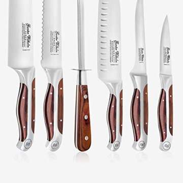 7-Piece Kitchen Knife Block Set for All Home Chefs