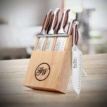 7-Piece Kitchen Knife Block Set for All Home Chefs