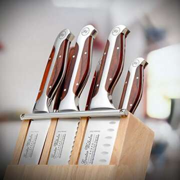 7-Piece Kitchen Knife Block Set for All Home Chefs