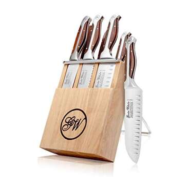 7-Piece Kitchen Knife Block Set for All Home Chefs