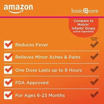 Amazon Basic Care Infants' Ibuprofen Dye-Free Berry Drops