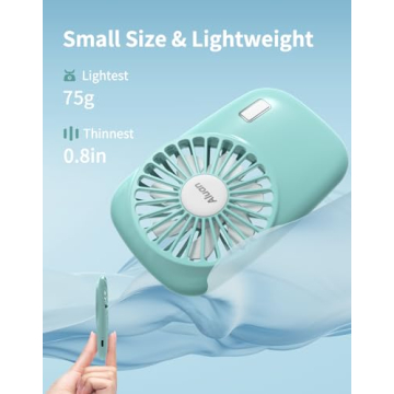 Aluan Mini Portable Handheld Fan Powerful & Adjustable