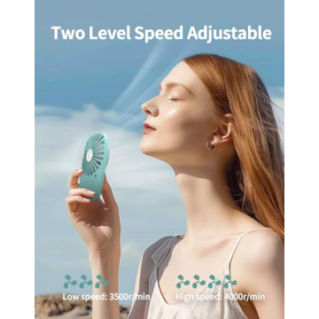 Aluan Mini Portable Handheld Fan Powerful & Adjustable