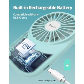 Aluan Mini Portable Handheld Fan Powerful & Adjustable
