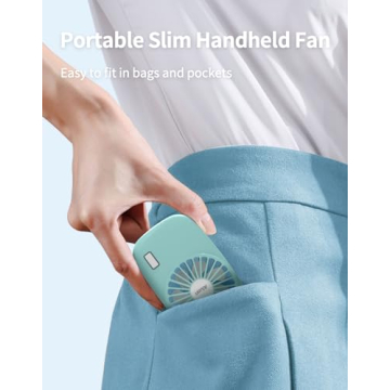 Aluan Mini Portable Handheld Fan Powerful & Adjustable