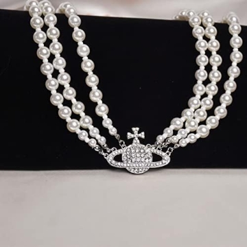 Stunning Saturn Pearl Necklace for Women – Perfect Gift