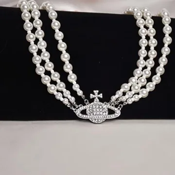 Stunning Saturn Pearl Necklace for Women – Perfect Gift