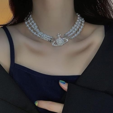 Stunning Saturn Pearl Necklace for Women – Perfect Gift
