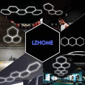 LZHOME LED Garage Lights: 15,900 Lumens of Brightness