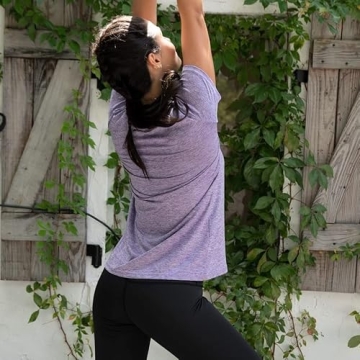 Versatile Women's V Neck Active T-Shirt for Fitness and More