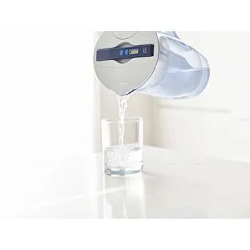 ZeroWater 10-Cup Round 5-Stage Water Filter Pitcher Dispenser with 5-Stage 0 TDS Zero Water Filter – IAPMO Certified to Reduce Metals, Chlorine, Lead, Chromium, and Forever Chemicals PFOA/PFOS