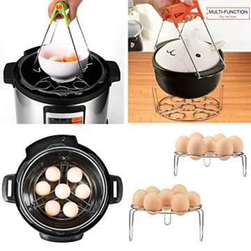 Lakatay 2-Pack Egg Steamer Rack Trivet for Instant Pot Pressure Cooker Accessories