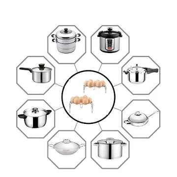 Lakatay 2-Pack Egg Steamer Rack Trivet for Instant Pot Pressure Cooker Accessories