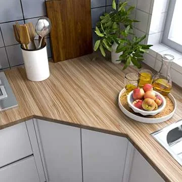 Sevalo Wood Contact Paper Wood Peel and Stick Wallpaper Light Wooden Look Grain Contact Paper for Cabinets and Drawers Self Adhesive Removable Wallpaper Natural Waterproof Vinyl 15.7inW 118inL