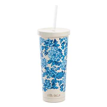 Pioneer Woman Floral Stainless Steel Tumblers - 24 Oz Set