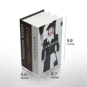 Coffee Table Decorative Books For Home Decor, Fake Books For Decoration, Aesthetic Bookshelf Decor f...