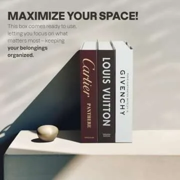 Coffee Table Decorative Books For Home Decor, Fake Books For Decoration, Aesthetic Bookshelf Decor for Living Room Office Bedroom, 3 Piece