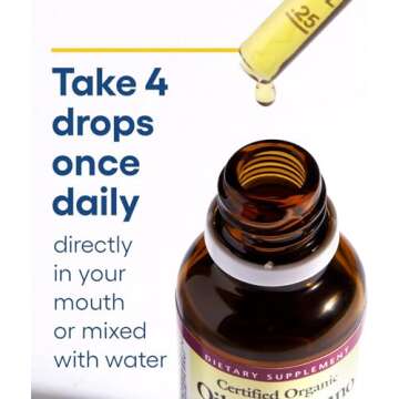 Natural Factors, Certified Organic Oil of Oregano, Herbal Supplement for Immune Support, Vegan, Non-GMO, 2 Oz