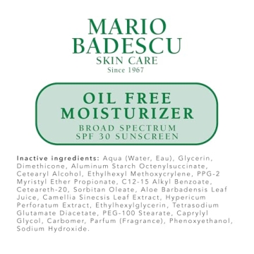 Mario Badescu Oil Free Moisturizer SPF 30 for Sensitive Skin