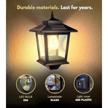 Upgrade Your Garden with Solar Wall Lanterns - Durable & Elegant