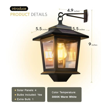 Upgrade Your Garden with Solar Wall Lanterns - Durable & Elegant