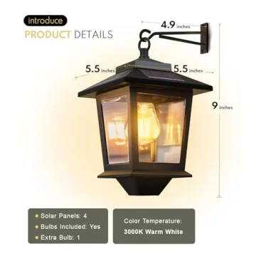 Upgrade Your Garden with Solar Wall Lanterns - Durable & Elegant