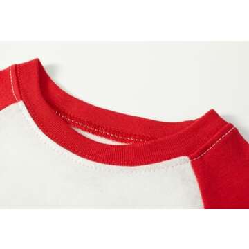 Little bety Kids Christmas Snowman Long Sleeve Pajamas Toddler Boys Cotton Pjs Kids Sleepwear 4T Whi...