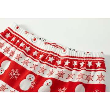 Kids Christmas Snowman Cotton Pajamas - Soft & Snug
