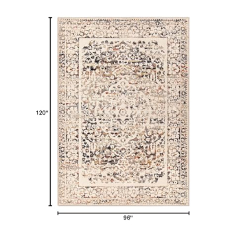 Simply Southern Cottage Laurel Area Rug 8'x10' Off White