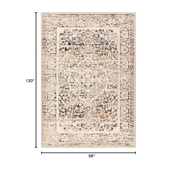 Simply Southern Cottage Laurel Area Rug 8'x10' Off White