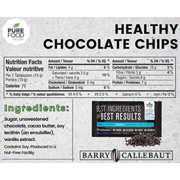Barry Callebaut Semi Sweet Mini Chocolate Chips | All Natural | Certified Kosher | Gluten-Free, Dairy-Free, Nut-Free | Vegan | 9 oz bag (Semi Sweet Mini Chocolate Chips, 4 Packs)