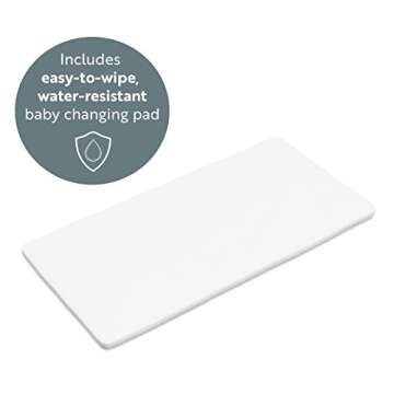 Graco Pacific 4-in-1 Convertible Crib and Changer, Espresso Easily Converts to Toddler Bed, Day Bed or Full Bed, 3 Position Adjustable Height Mattress