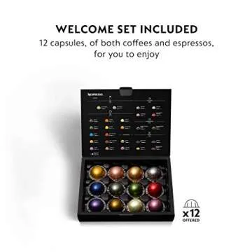 Nespresso Vertuo Next Coffee and Espresso Machine with Aeroccino NEW by Breville, Light Grey and Espresso Maker Capsules VertuoLine, Medium and Dark Roast Coffee, 30 Count Coffee Pods